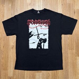 Possessed Seven Churches Debut Album Artwork Music T-Shirt XL Death Metal Band